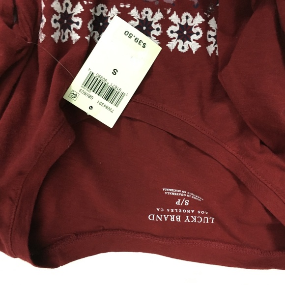 Lucky Brand Floral Tee Womens - Picture 5 of 5